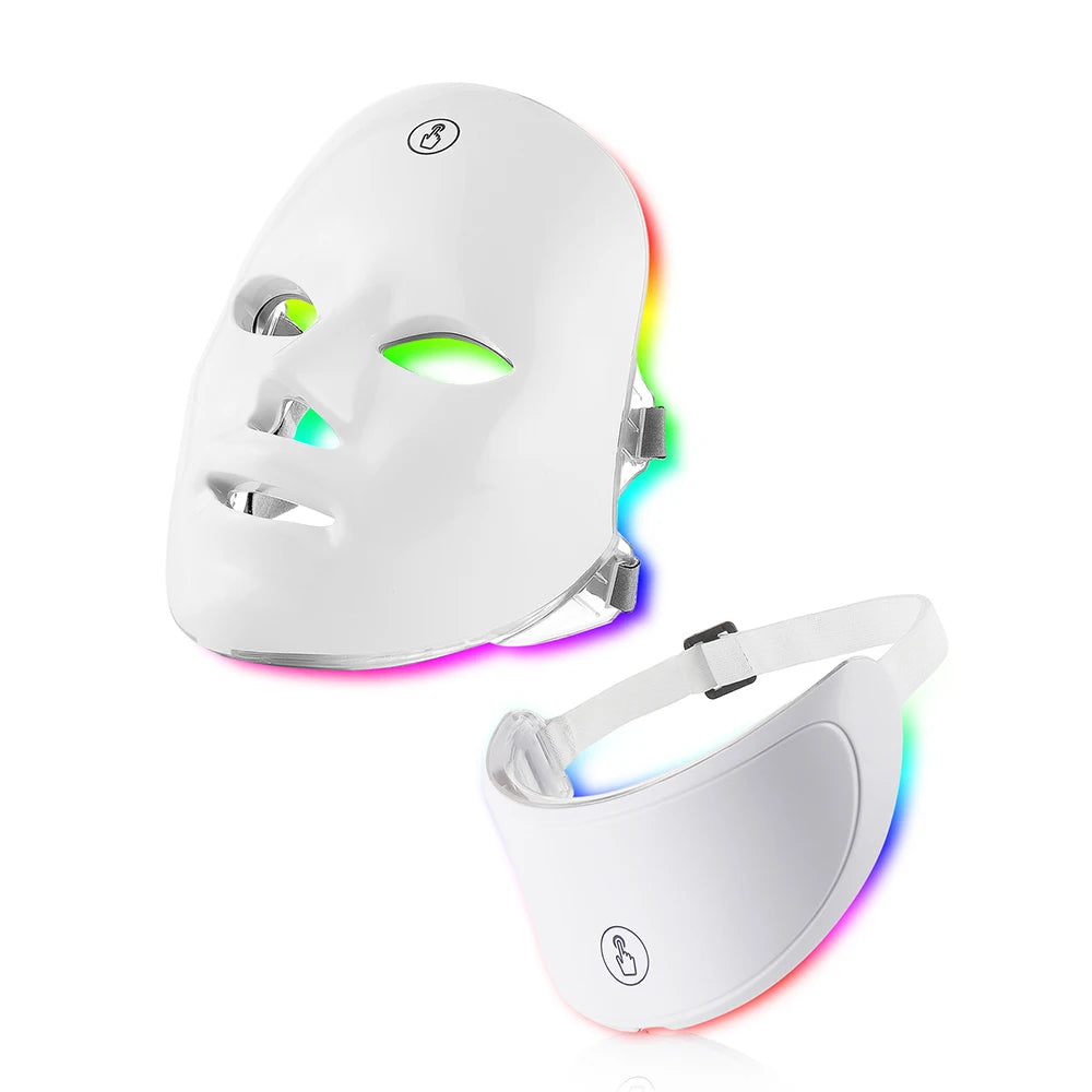 Masque LED Visage et Cou – Soin Réparateur et Rajeunissant